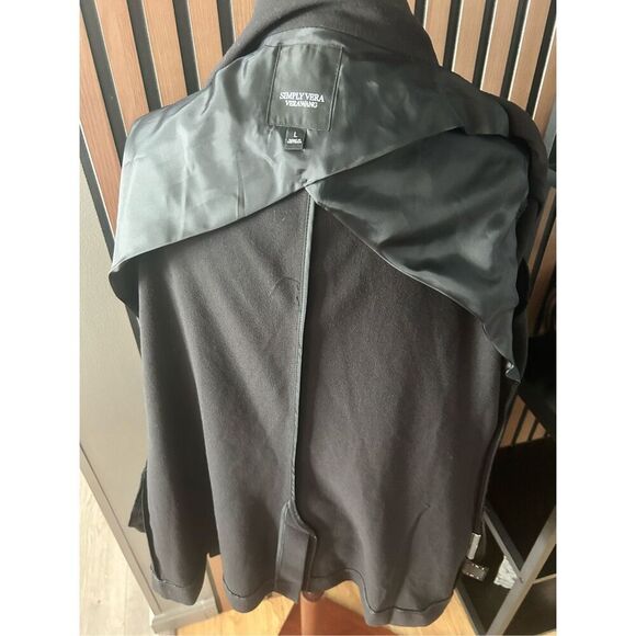 Simply Vera Wang black blazer size L work attire office blazer - Picture 4 of 5